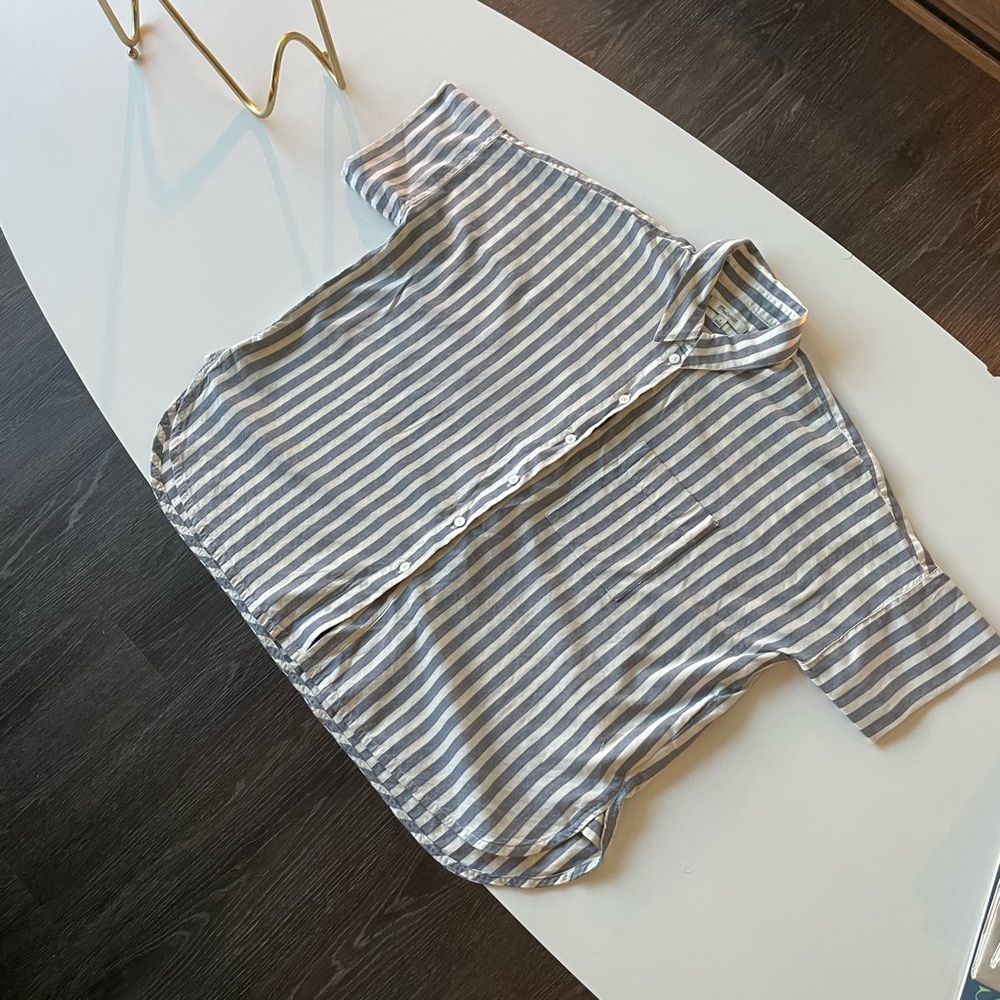 Madewell Central Shirt in Chambray Stripe